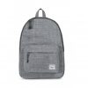 herschel classic raven crosshatch grey