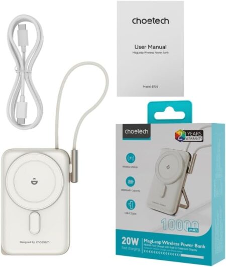 מטען נייד מגנטי CHOETECH 10000mAh